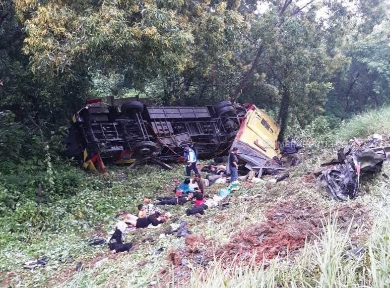 Kecelakaan Maut Tol Cipularang, 7 Penumpang Bus Bima Suci Tewas