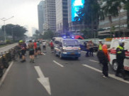 Tragis, Tujuh Pesepeda Dihantam Mobil yang Dikemudikan PNS di Jalan Jenderal Sudirman