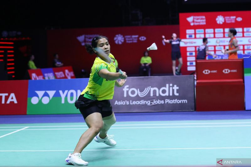 Gregoria Terhenti di Semifinal Singapore Open 2024