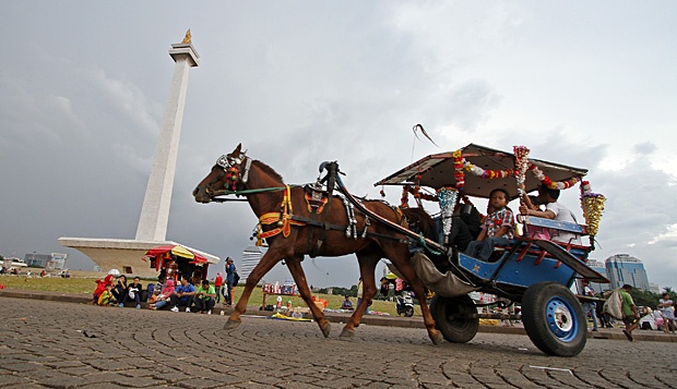 Pemkot Jakarta Pusat Larang Delman Beredar di Kawasan Monas
