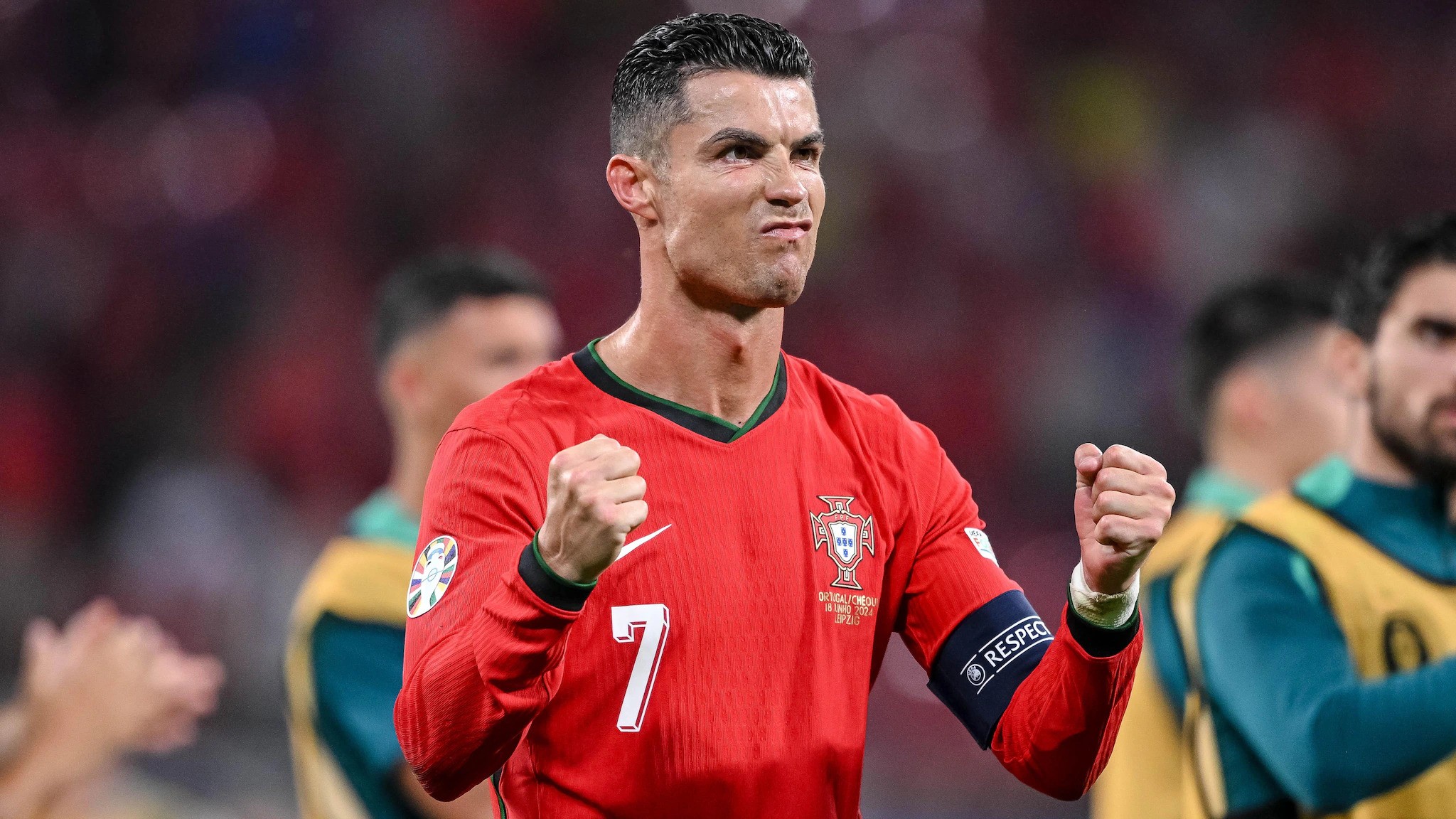 Cristiano Ronaldo Incar Gol Pertama di Euro 2024