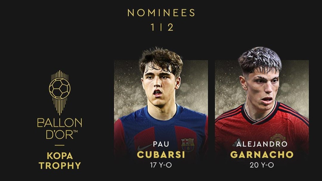 Dominasi Pemain Barcelona dan Manchester United di Nominasi Kopa Trophy 2024