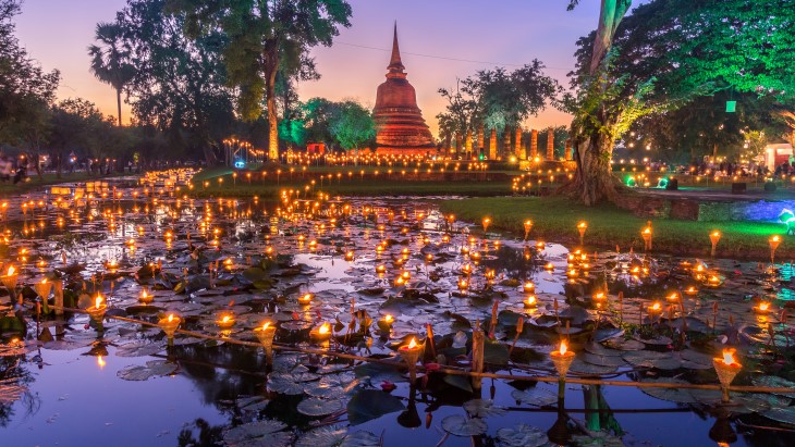 Tiga Tempat untuk Nikmati Loy Krathong di Thailand