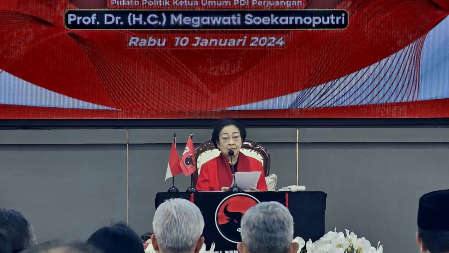 Megawati Tegaskan PDIP Besar Bukan karena Presiden