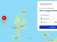 7 Daerah di Maluku Utara dan Sulawesi Utara Siaga Hadapi Tsunami