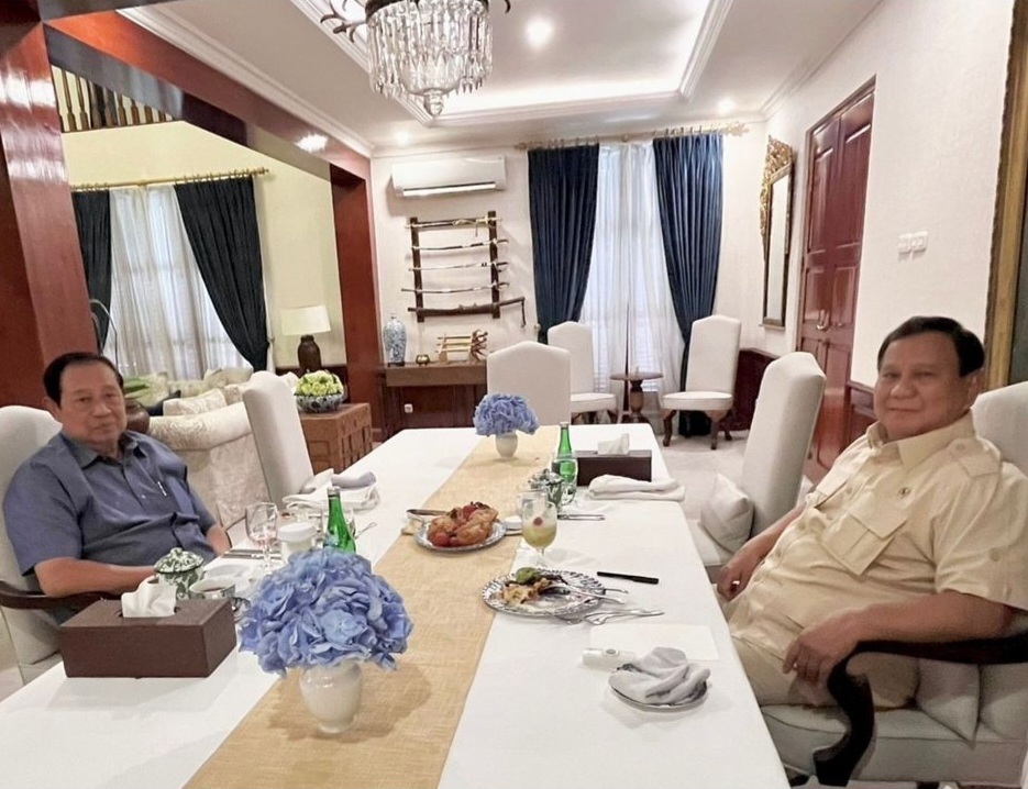 Unggahan SBY Usai Bertemu Prabowo 
