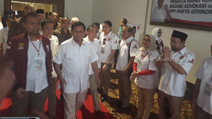  Ketua Umum Partai Gerindra Prabowo Subianto. (MP/Ponco Sulaksono)