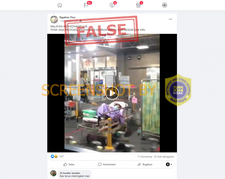 Tankapan layar hoaks COVID-19 di Malaysia. (Foto: Mafindo)