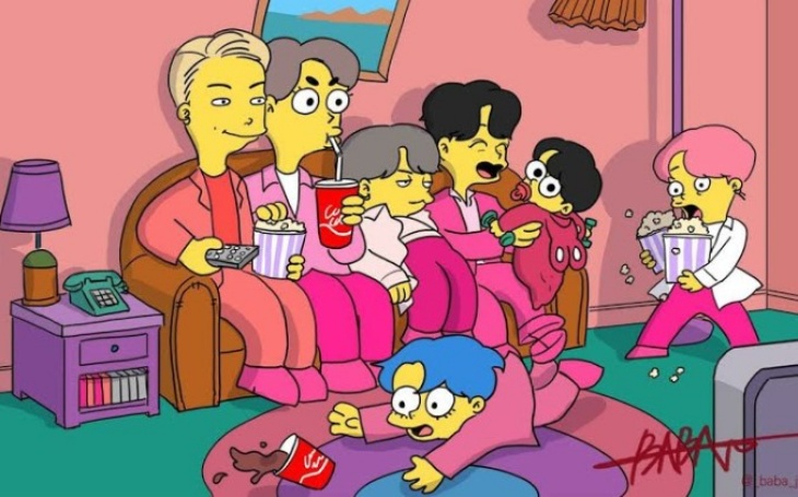 Giliran Jungkook BTS Masuk 'The Simpsons'