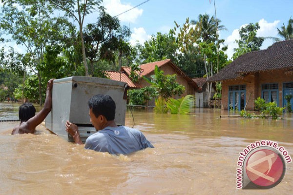 Ilustrasi-Bencana banjir di Sumatra Selatan - Antara