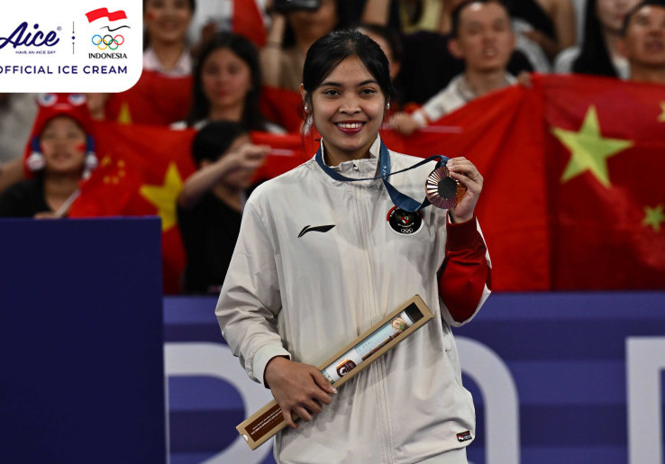 Momen Haru Gregoria Mariska Tunjung Sabet Perunggu Olimpiade Paris 2024
