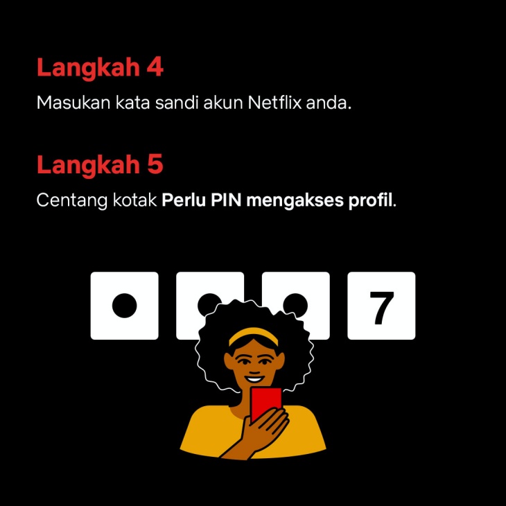 Netflix - Cara Mengunci Profil di Akun Anda. (Foto Ist)
