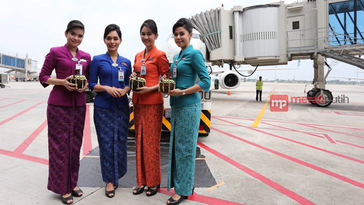 Pramugari Garuda Indonesia. (Foto: Merahputih.com/Widi Hatmoko)