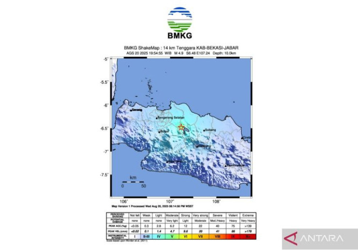 Pramono Pastikan tak Ada Korban Jiwa akibat Gempa Bekasi, Rabu (20/8) Malam