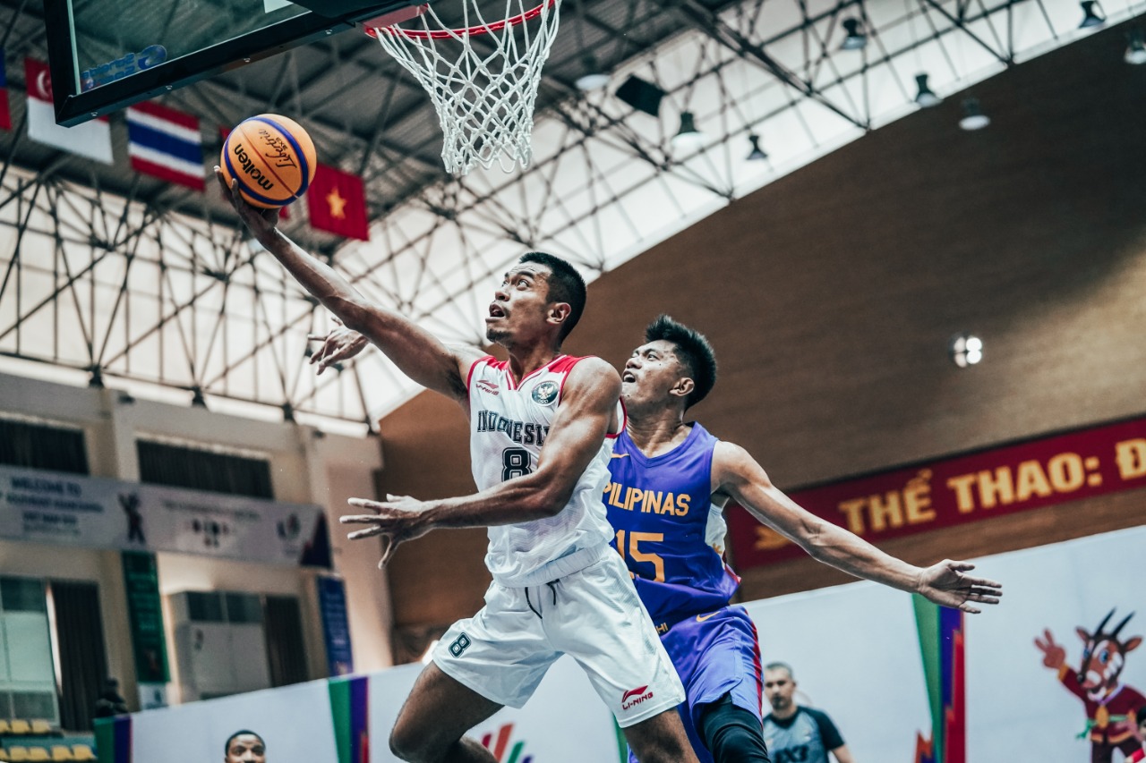 Timnas 3x3 Indonesia Tumbangkan Raja Basket Asia Tenggara di SEA Games 2021