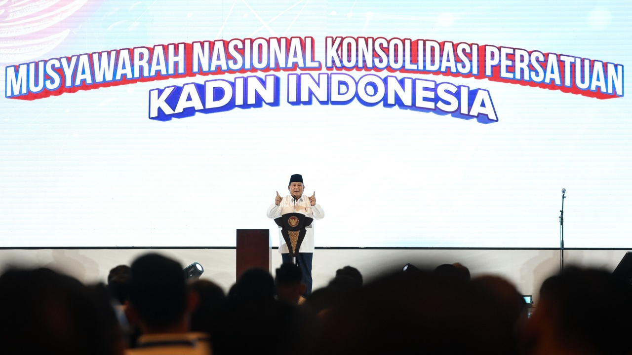 Hadiri Munas Kadin Indonesia, Prabowo: Jaga Persatuan dan Kekompakan