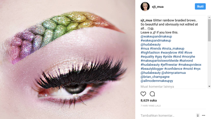 Setelah Alis Bergelombang, Kini Muncul Trend Alis Kepang