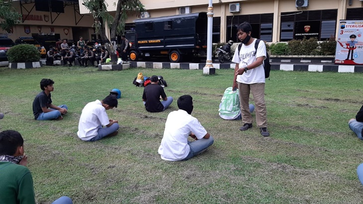 Sejumlah siswa di Solo diamankan polisi karena rayakan kelulusan di tengah KLB Corona