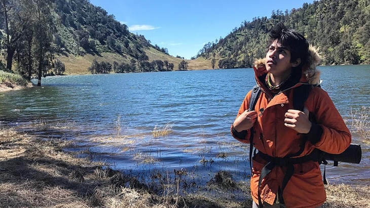 El sedang berada di Danau Ranu Kumbolo (Instagram/El Rumi)