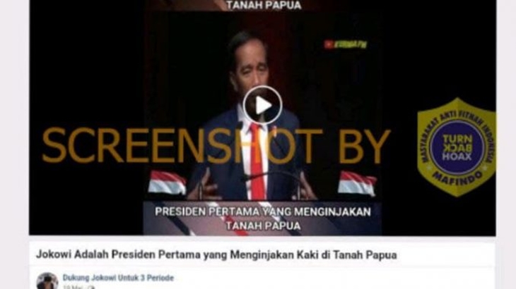 [HOAKS atau FAKTA]: Jokowi Presiden Pertama Injakkan Kaki di Papua