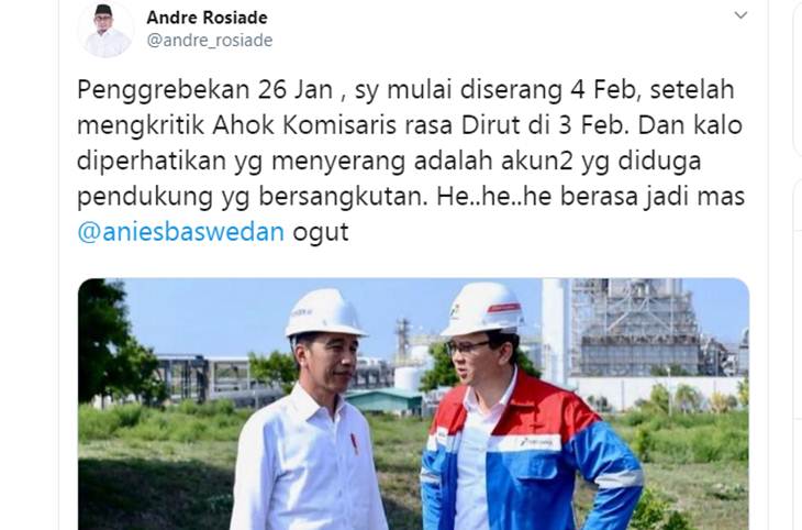 Tangkapan layar Twitter Andre Rosiade. (Foto: @andre_rosiade)