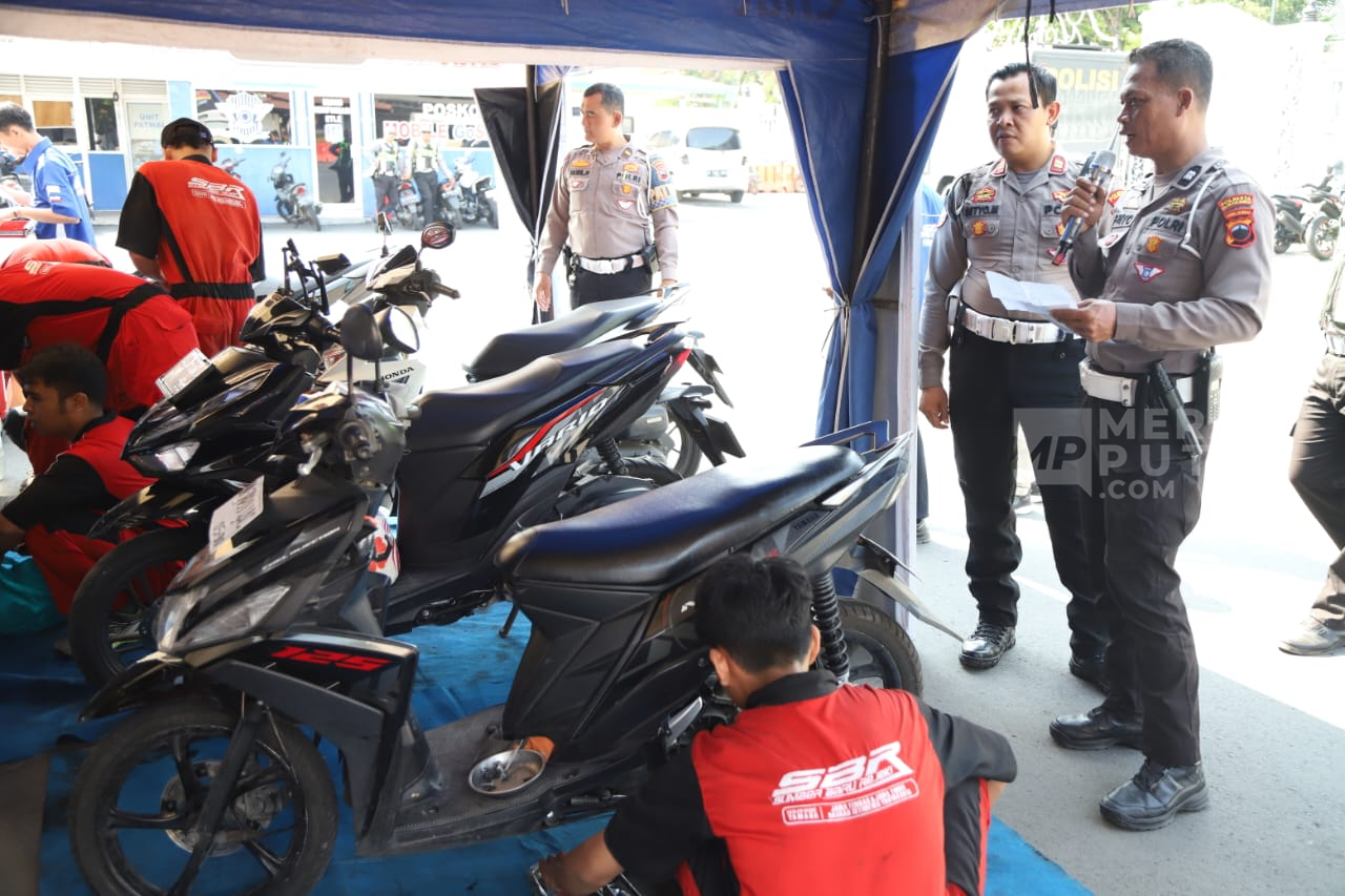 Driver Ojol Ramai-Ramai Datangi Polresta Surakarta, Ikut Servis Motor Gratis dalam Rangka HUT Ke-70 Lalu Lintas Bhayangkara