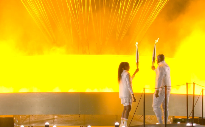 Perjalanan Dramatis Obor di Opening Ceremony Olimpiade Paris 2024