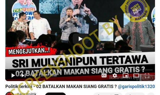 [HOAKS atau FAKTA]: Program Makan Siang Gratis Dibatalkan