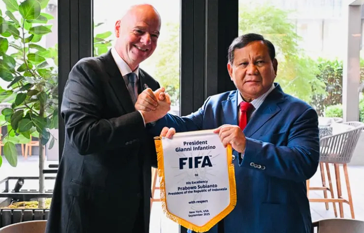 Bertemu Prabowo, Presiden FIFA Doakan Indonesia Sukses di Kualifikasi Piala Dunia