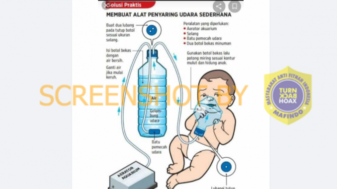 [Hoaks atau Fakta]: Bikin Alat Praktis Dengan Botol Minum Pengganti Tabung Oksigen