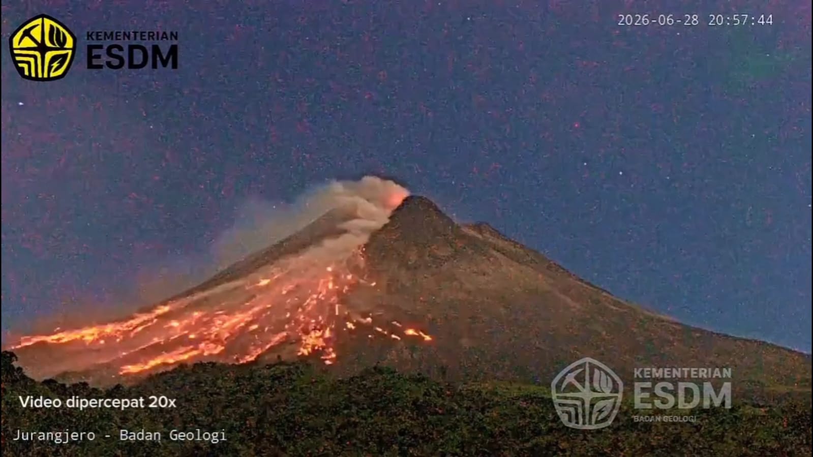 Gunung Merapi Erupsi, Jalur Pendakian Tetap Ditutup
