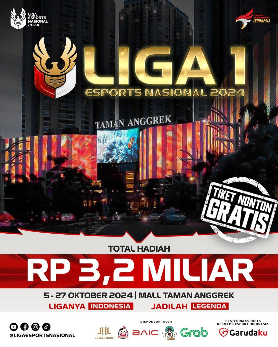 Liga 1 Esports Nasional 2024 akan terbagi ke dalam dua stage
