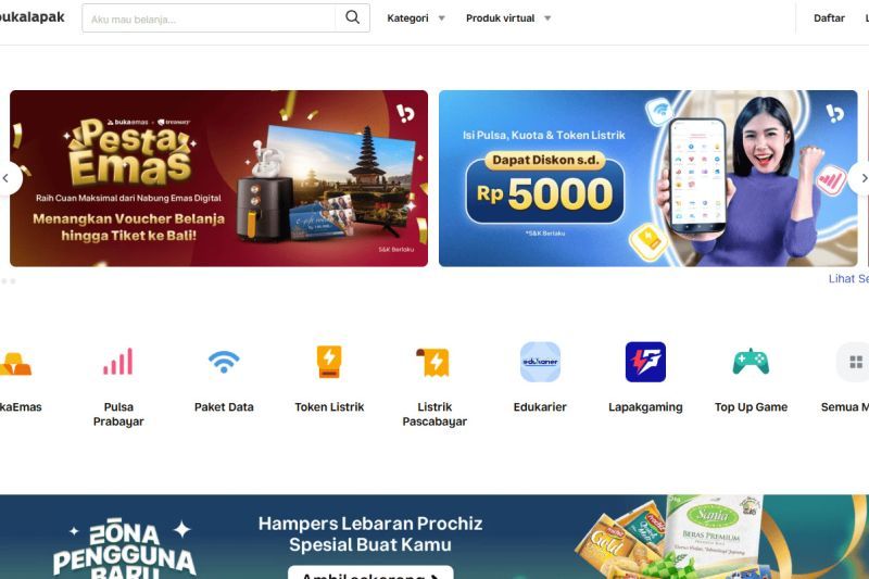 Bukalapak Tidak Tutup Permanen, Beralih ke Transaksi Produk Virtual