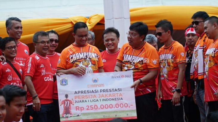 Persija Juara Liga 1, Sponsor Kucurkan Bonus Rp 250 Juta