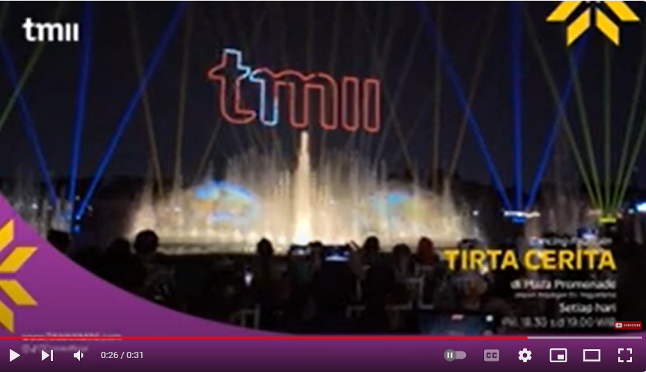 Jadwal Dancing Fountain Tirta Cerita di TMII Ditambah Saat Pergantian Tahun