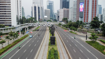 Kondisi Jalan di Jakarta Sepi, Corona Rumahkan Warga