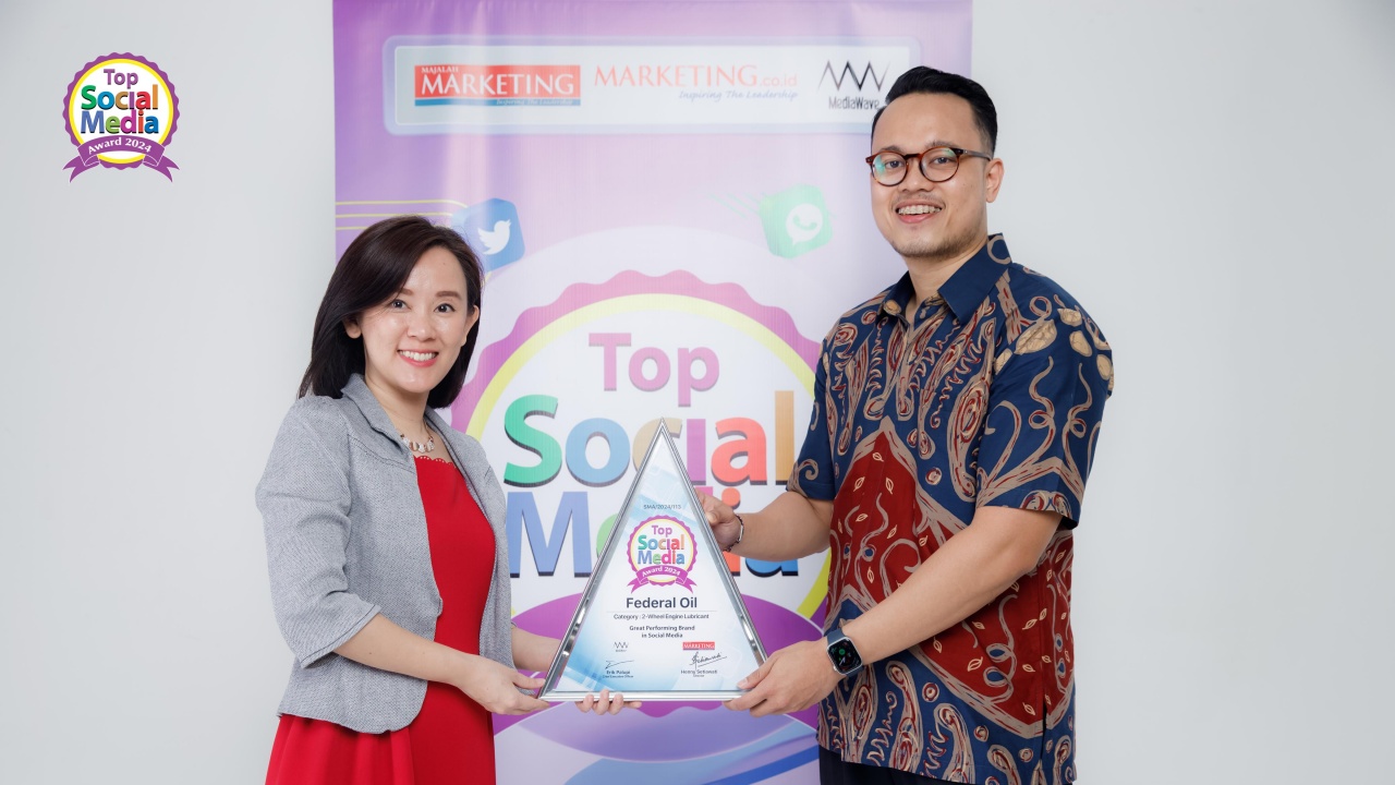 Pertahankan Sentimen Positif dengan Konsumen, Federal Oil Sabet Top Social Media Award 2024
