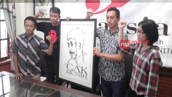 Al Araf dari Imparsial mengenang kematian aktivis HAM Munir (Foto: MP/Yohanes Abi)