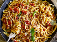 Resep Akhir Pekan: Chicken Milanese with Spaghetti
