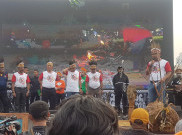 Warga Papua dan Papua Barat Gelar Bakar Batu di Lapangan Banteng