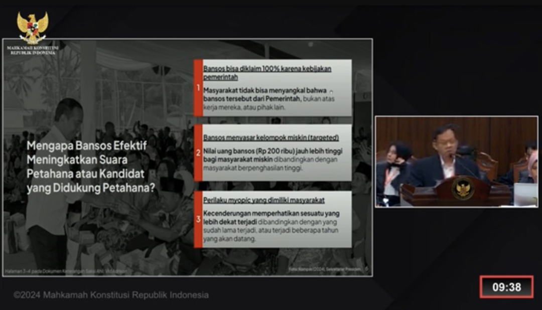 Saksi Ahli Anies-Muhaimin Beberkan Cara Skema Bansos Naikkan Suara Calon Presiden