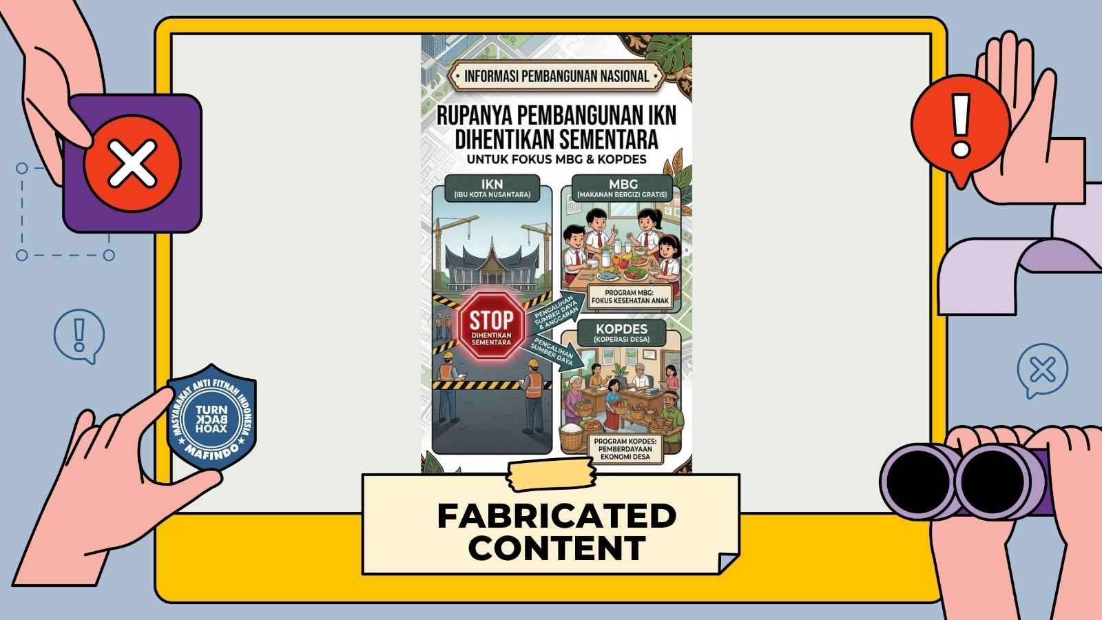 [HOAKS atau FAKTA]: Pembangunan IKN Dihentikan, Anggaran Dialihkan Buat MBG
