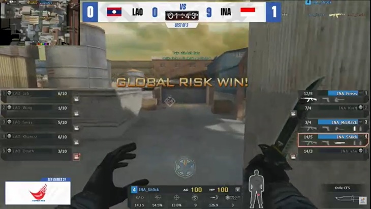 Tim Esports Indonesia Menang di Lower Bracket CrossFire SEA Games 2021