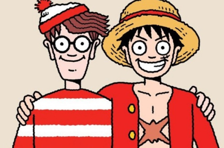 Kolaborasi Spesial One Piece x Where's Wally