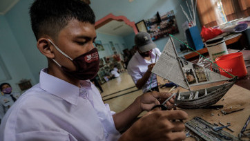 Antusiasme Anak Didik Lapas Ikuti Belajar Tatap Muka