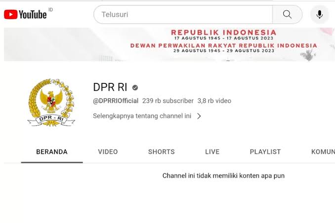 IP Address Pelaku Peretasan YouTube DPR RI Terlacak di Amerika Serikat