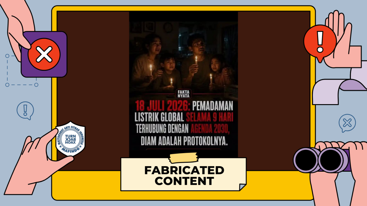 [HOAKS atau FAKTA]: Bulan Juli Nanti, Terjadi Mati Lampu Global Selama 9 Hari!