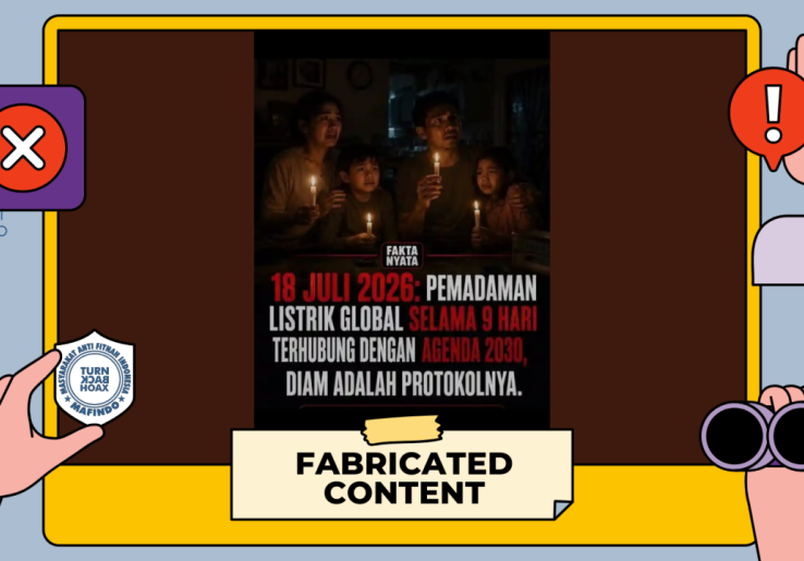 [HOAKS atau FAKTA]: Bulan Juli Nanti, Terjadi Mati Lampu Global Selama 9 Hari!