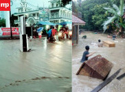 Banjir Bandang Puluhan Rumah di Kuningan Hanyut