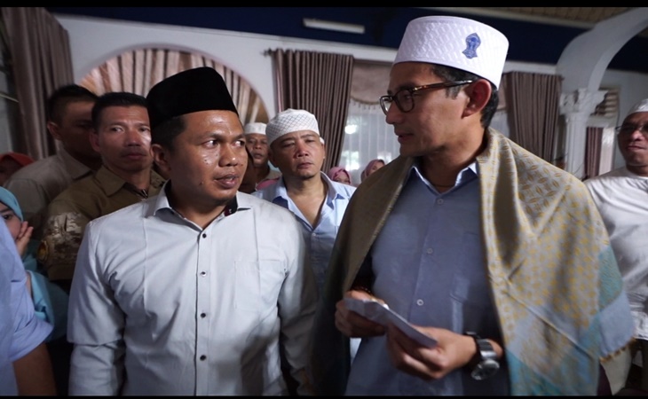 Kejutan Warga Mandailing Natal untuk Sandiaga Uno